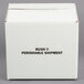 A white Nordic insulated shipping box with black text reading "Perishable Shipment"