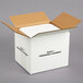 A white Nordic insulated shipping box with black text.