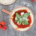 a close up of food