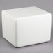 A white styrofoam box with a white lid.