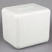 A white foam box with a lid.