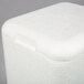 A white Nordic insulated foam cooler with a lid.