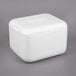 A Nordic white styrofoam cooler with a lid.