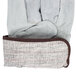 A pair of Cordova canvas work gloves with brown leather palms and cuffs.