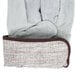 A pair of Cordova canvas work gloves with brown leather palms and cuffs.