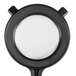 A black round Matfer Bourgeat fine mesh sieve.