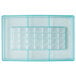 A clear plastic Matfer Bourgeat chocolate bar mold with four compartments.