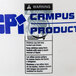 A white sticker with the words "Campus Products" on it.