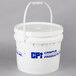 A white Campus Products bucket with blue text.