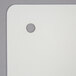 A white rectangular San Jamar cutting board mat with a hole in the corner.