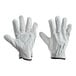 A pair of Cordova white leather driver's gloves.