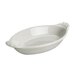 Hall China 5290AWHA Ivory (American White) 15 oz. Oval Rarebit / Au Gratin Dish - 24/Case