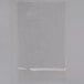 A clear plastic bag with a white background.