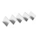 A stainless steel Choice mini taco holder with 4 or 5 compartments.