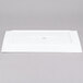 A white rectangular porcelain platter.