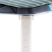 A close up of a MetroMax i blue and white polymer shelf.