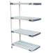 A MetroMax i 4-shelf polymer add-on shelving kit for a MetroMax shelving unit.