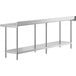 a metal shelf with a white background