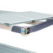 MetroMax i 4-shelf polymer add-on shelving unit with blue handles.