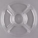 A clear plastic Fineline 5-compartment tray.