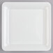 A white square Fineline plastic catering tray.
