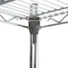 A Metro Super Erecta chrome wire shelving unit.