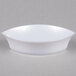 a white bowl on a gray background