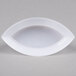 a white plate with a circle
