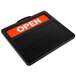 A black and orange Headline Sign with white text on a white background.