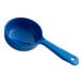 A blue Carlisle short handle measuring spoon.