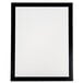 A black DURAFRAME sign holder with a white sheet inside.