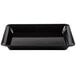 A black rectangular Fineline Cater Tray with handles.