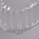 A clear plastic oval lid.