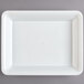 A white rectangular Fineline Platter Pleasers cater tray.