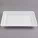 A white rectangular Fineline Platter Pleasers catering tray.