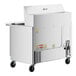 A large stainless steel Beverage-Air sandwich prep table.