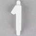 A white number one deli tag insert.