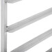 a close up of a metal rack