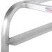 A Winholt aluminum platter cart for ten 12" trays with a metal frame and handle.