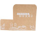 A brown cardboard Take Out Lunch box with white Fresh text and images.