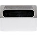 A silver rectangular Vollrath countertop napkin dispenser with a chrome faceplate.