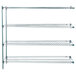 A Metro Super Erecta Wire Add-On unit with three metal shelves.