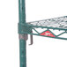 A green Metro Super Erecta wire shelf.