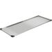 A rectangular metal Metro flat galvanized steel shelf.