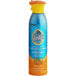 A blue and orange SC Johnson Pledge spray can.