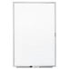 A Quartet magnetic whiteboard with a silver aluminum frame.