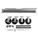 A Vulcan STACK/G-CST gas convection oven stacking kit with casters. A metal stacking kit with casters.