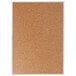A Quartet cork board with a silver aluminum frame.