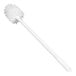 A close up of a white Carlisle Sparta Spectrum multi-purpose cleaning brush with a white handle.