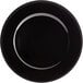 Tabletop Classics by Walco TR-6655 13 inch Black Round Plastic Charger Plate with Beaded Rim
